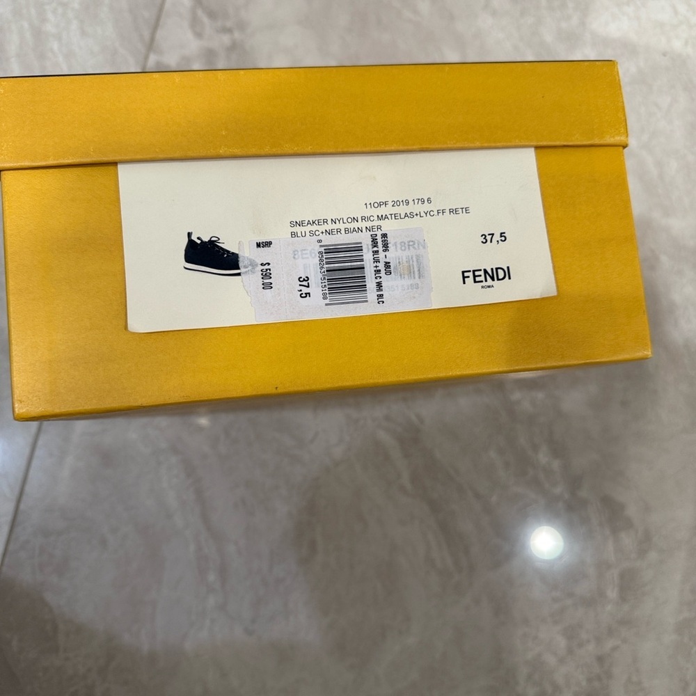 Fendi Black and White Sneakers - Picture 5 of 8